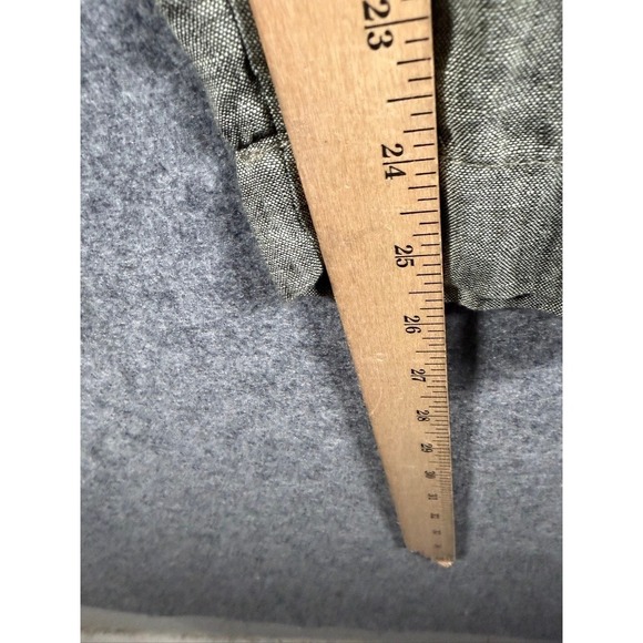 Athleta Women's Linen Blend Cargo Pants Size 12 Olive Green Cropped Vacation - Picture 5 of 9